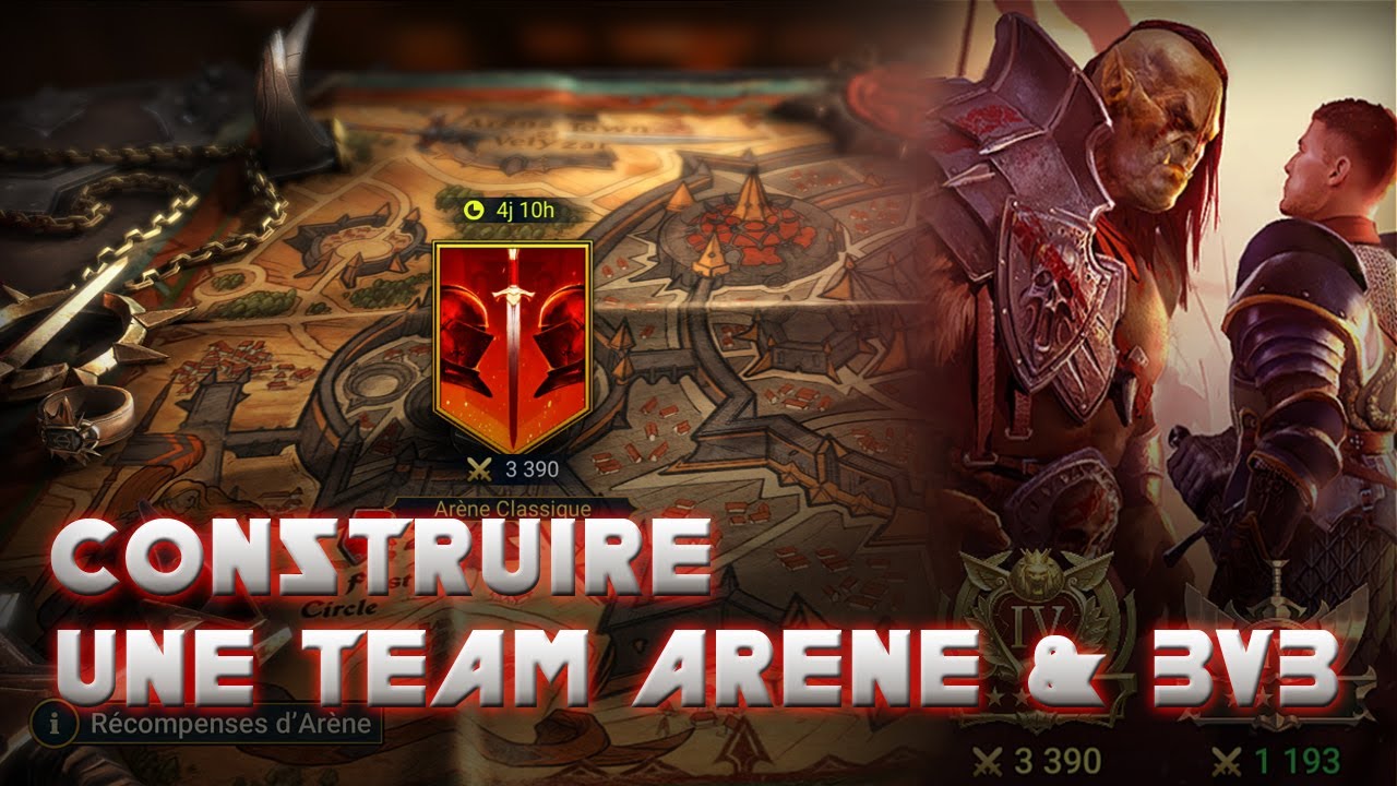 Construire une team Arène & 3v3 efficace - Raid Shadow Legends