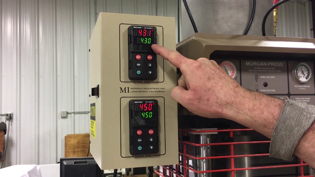 Production lots made on Morgan Press injection molding machine.