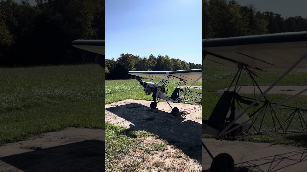 Home Built Ultralight Airbike 103 Engine Started Up and Idling (+ Dog)