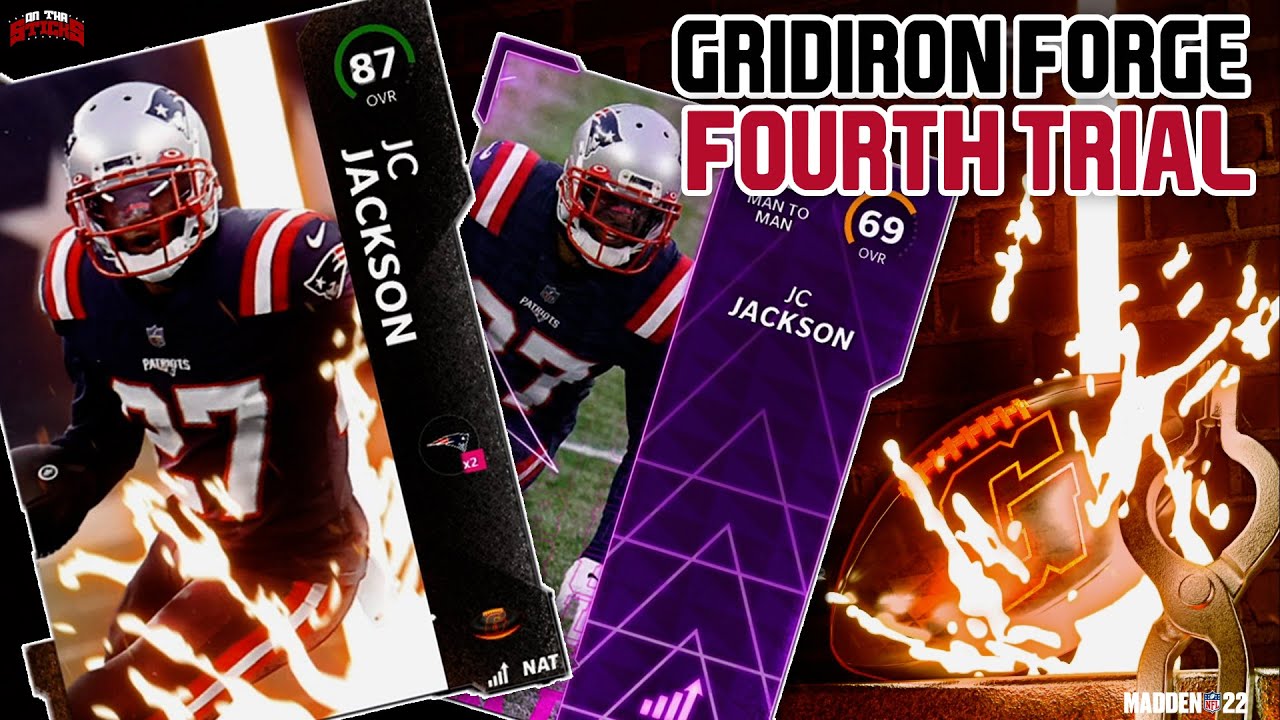 Madden 22 Ultimate Team Gridiron Forge Fourth Trial Solos (Free 87 OVR JC Jackson & Power Up Card)