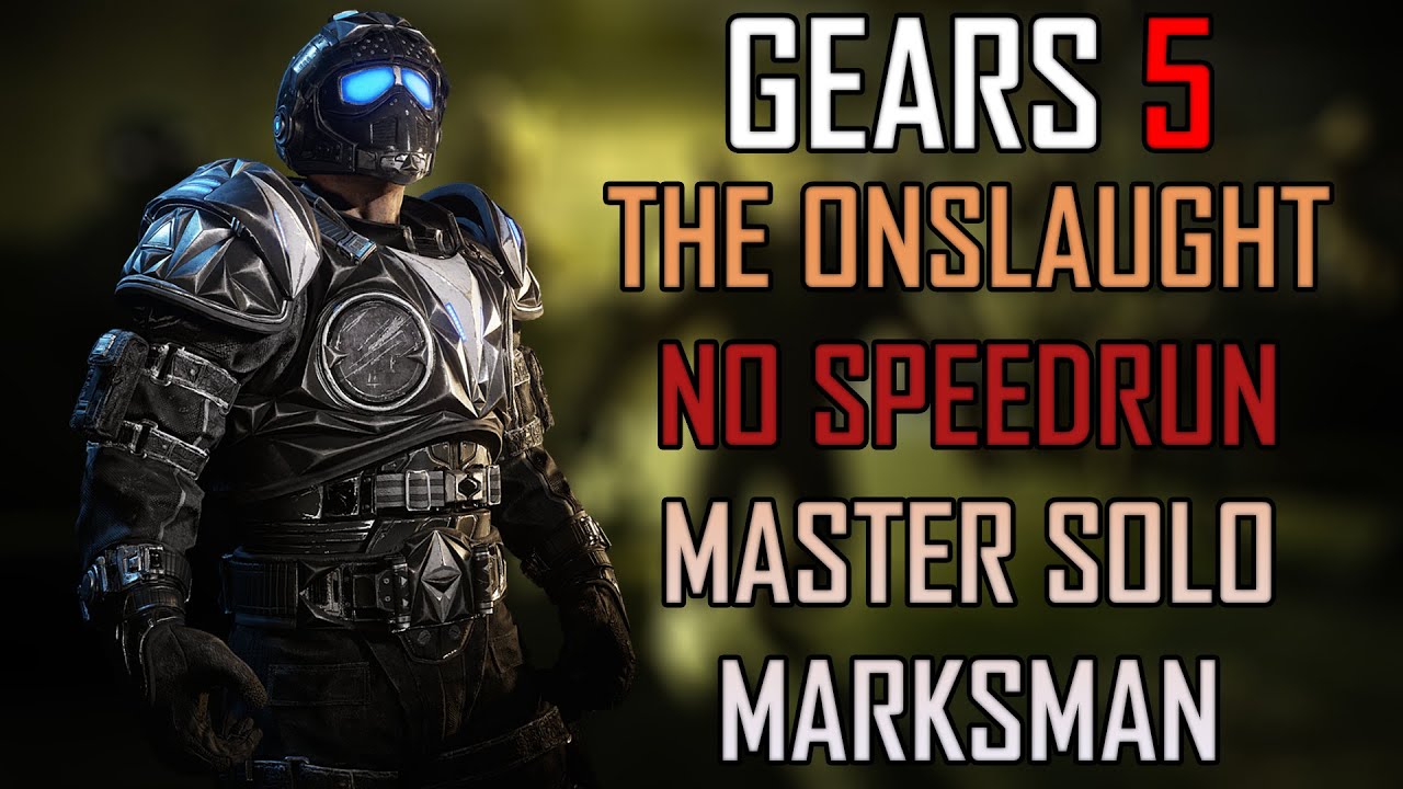 Gears 5 Master Solo Escape - The Onslaught NO SPEEDRUN (Marksman)