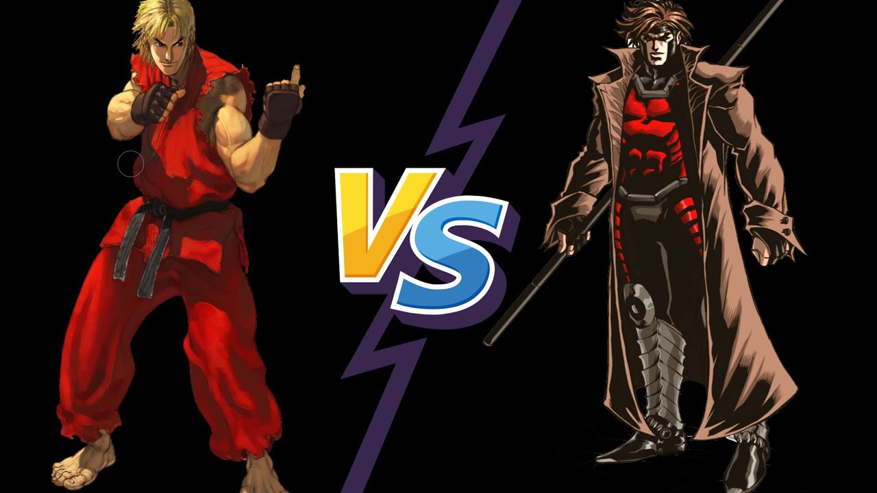 MUGEN Battle Ken vs Gambit- (X-men vs Street Fighter Battles)