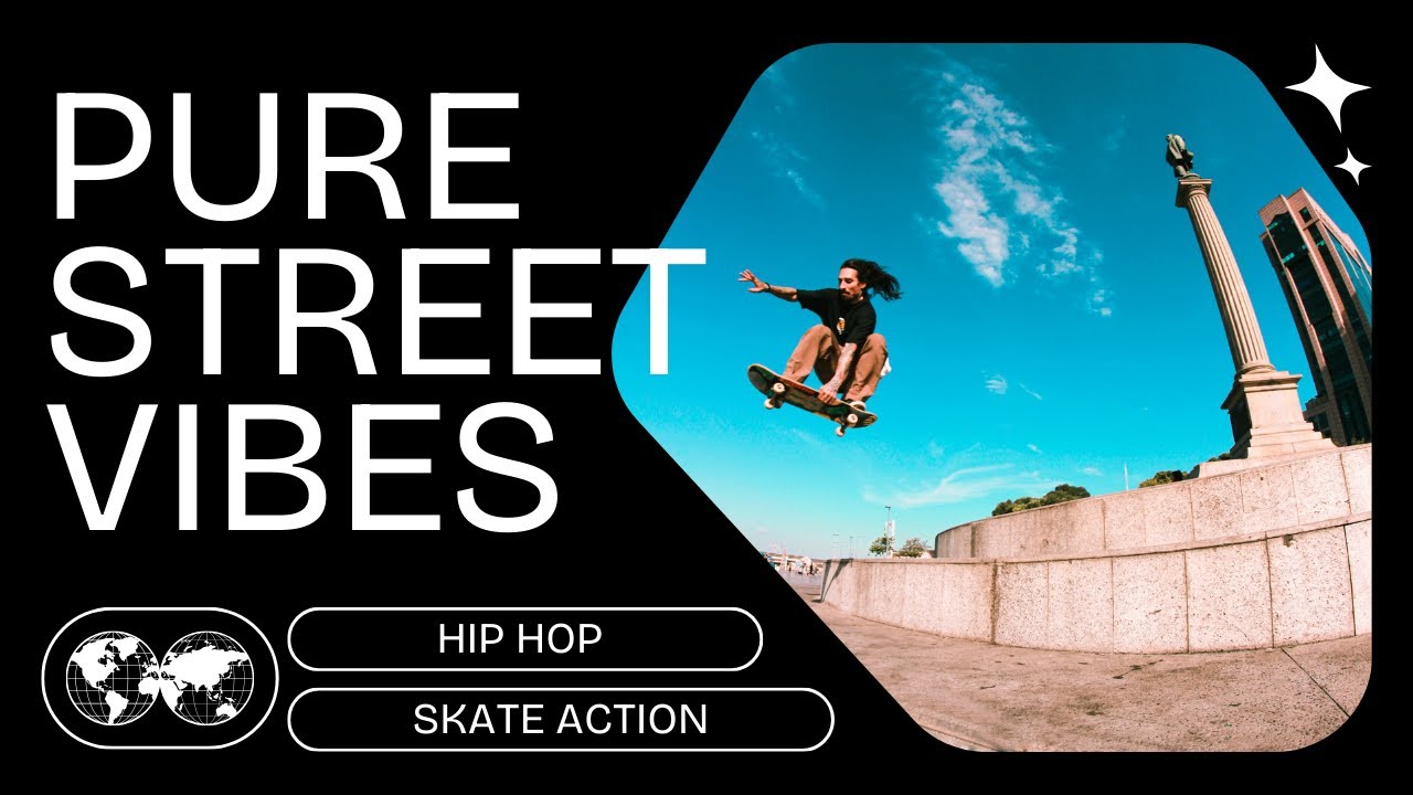 👉 Hip Hop Street Vibes 🔥 Skateboard Action yang Bikin Nagih