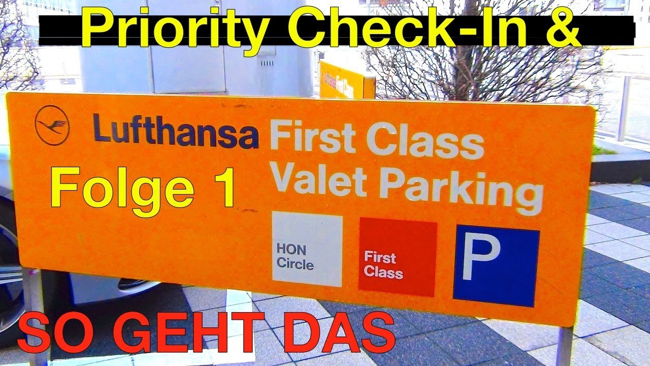 Lufthansa First Class #1 | Check-In & Valet Parking - So geht das! | Der HON PrivateJet