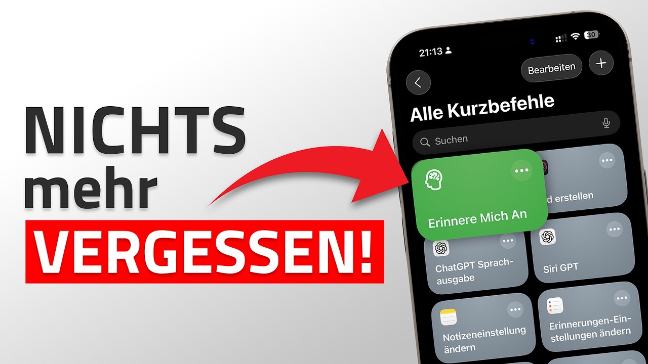 Nie wieder etwas vergessen: So hilft dir dein iPhone! 🧠