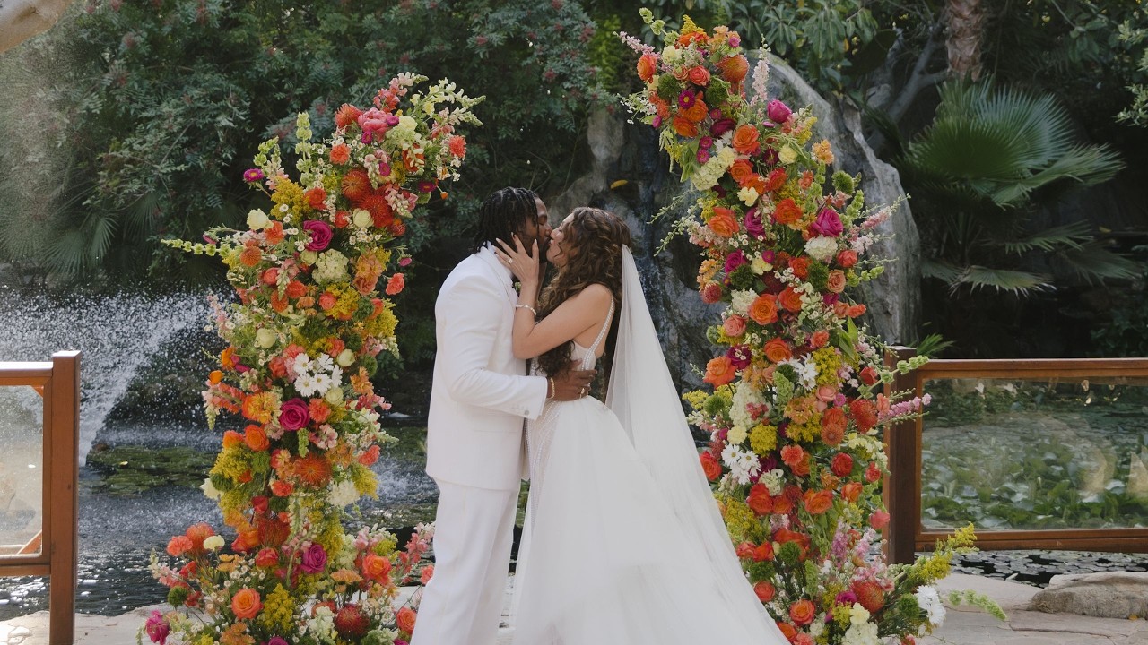 The Botanica Wedding in Oceanside, CA | Samantha & Joseph's Colorful Celebration