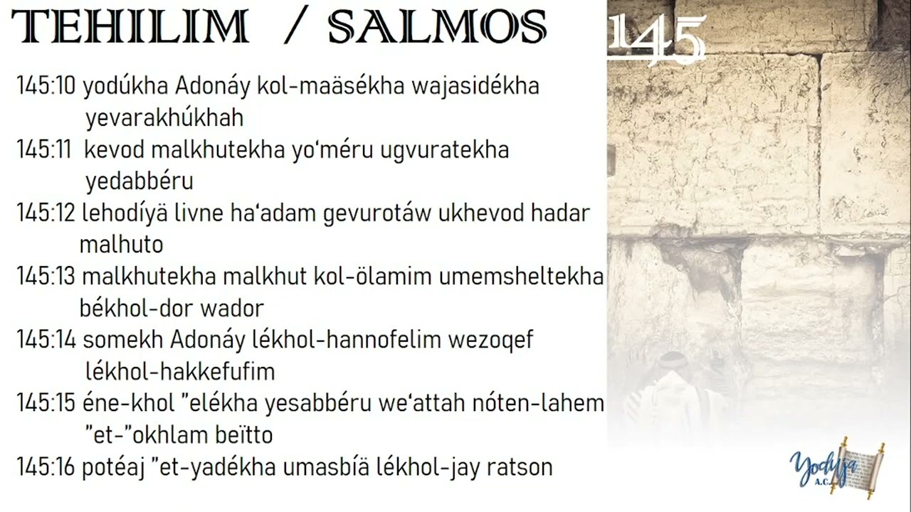Salmos Tehilim 145