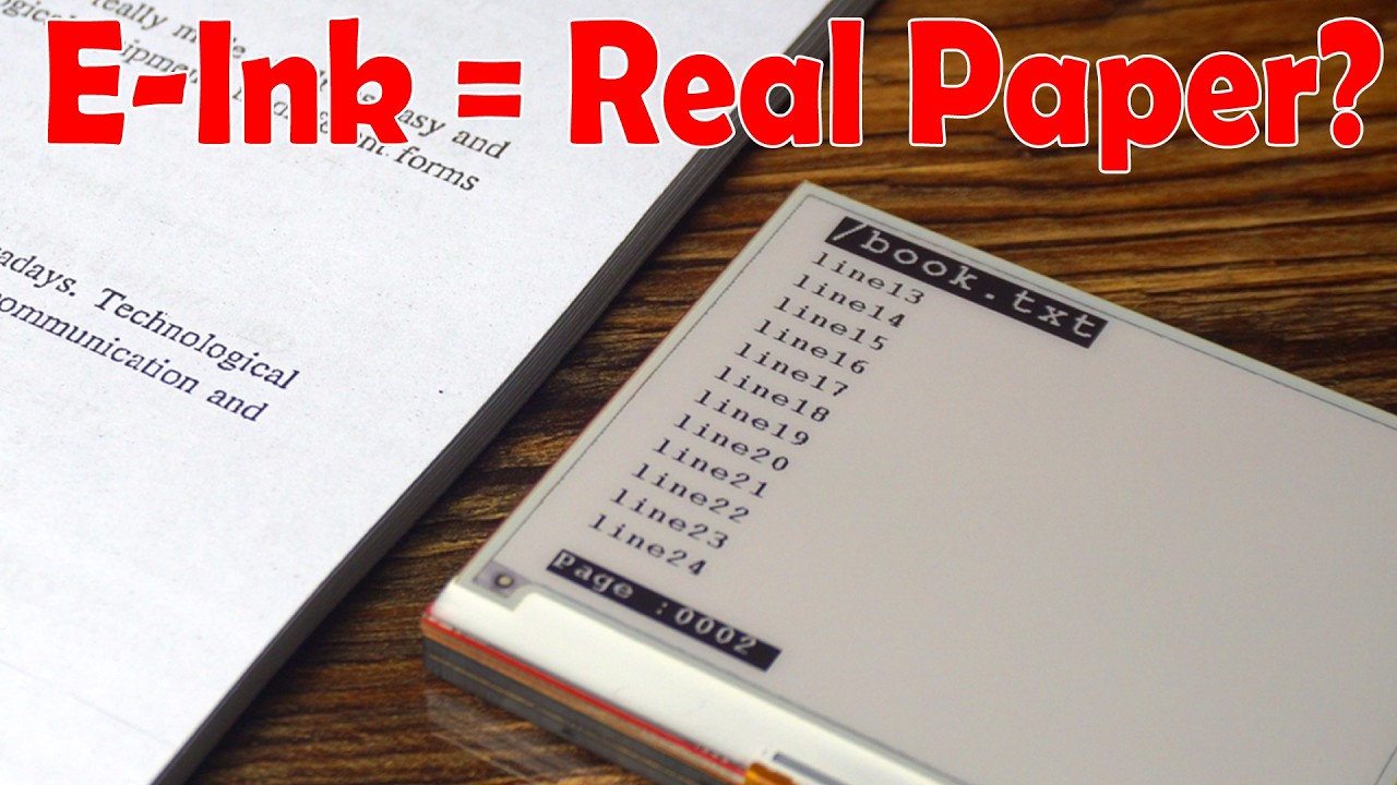 What Makes E Ink Display So Cool! E-Ink vs Paper, Tri-color E-Ink Display, ePaper