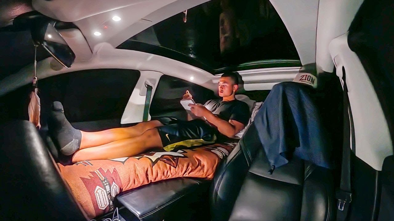 Living Alone In A Tesla At Yosemite National Park