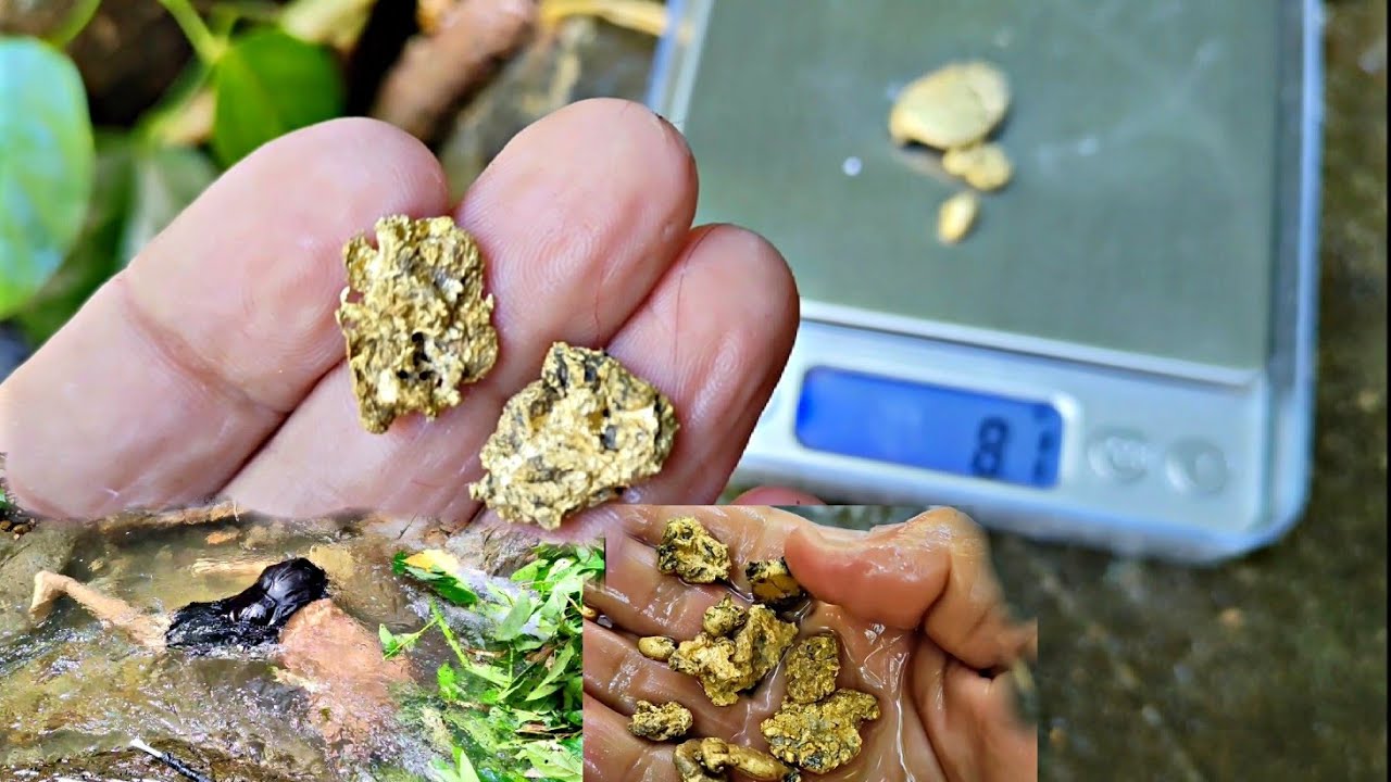 Tutorial on how to find rough gold, environmentally friendly gold mine without capital,
