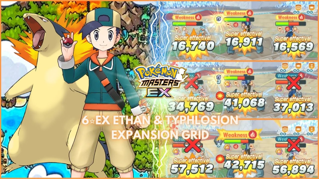 Pok&eacute;mon Masters EX | 6⭐EX Ethan & Typhlosion Expansion Grid