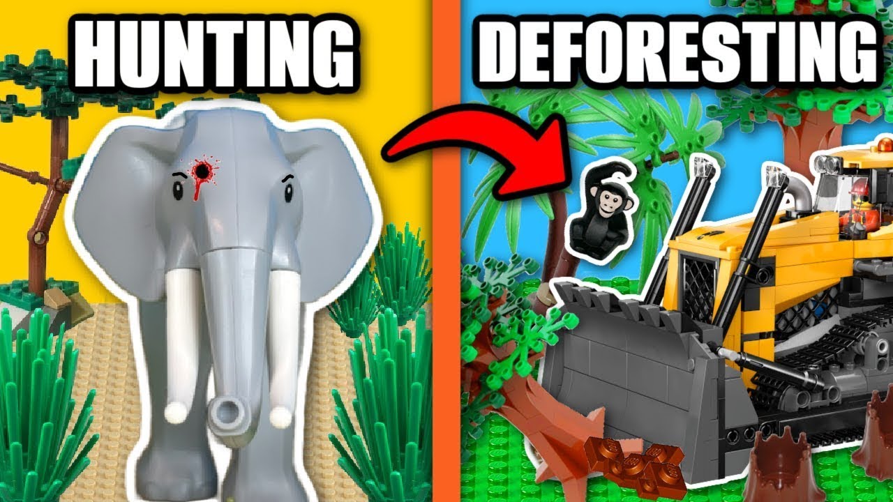 SAVING animals from DISASTERS in LEGO