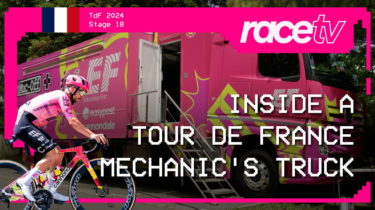 ДЕНЬ ИЗ ЖИЗНИ МЕХАНИКА TDF — Этап 18 | RaceTV | Тур де Франс 2024