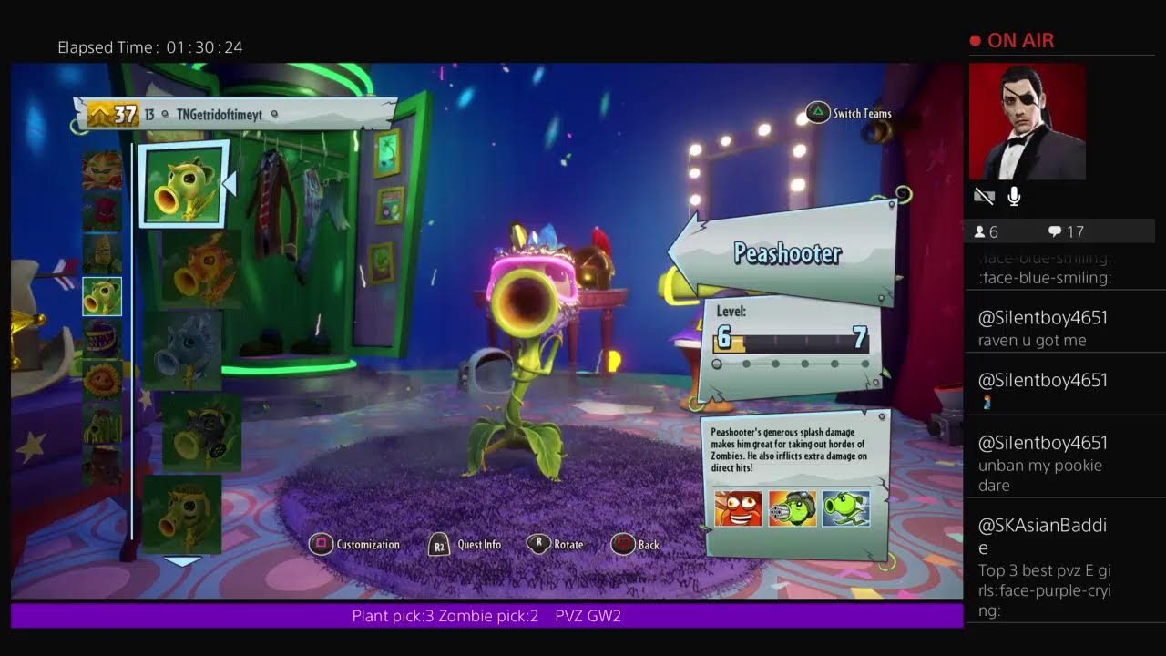 PVZ GW2 streaming to max rank plus 1v1