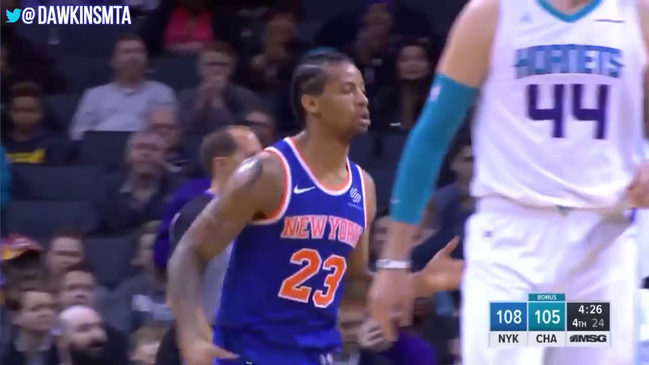 Trey Burke Career HiGH 42 Pts 2018.3.26 NY Knicks at Hornets 42 10! | FreeDawkins