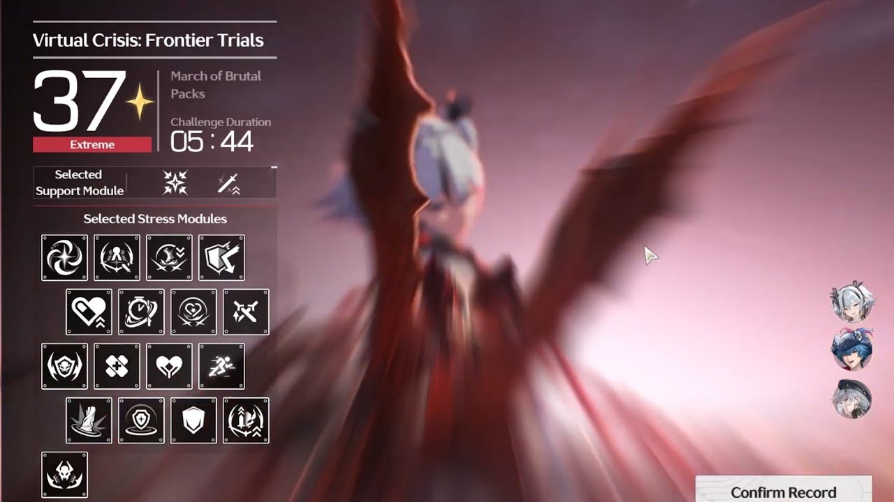 37! Virtual Crisis: Frontier Trials Stage 2: Camellya S3R1, Brant, Sanhua S6 - Wuthering Wave