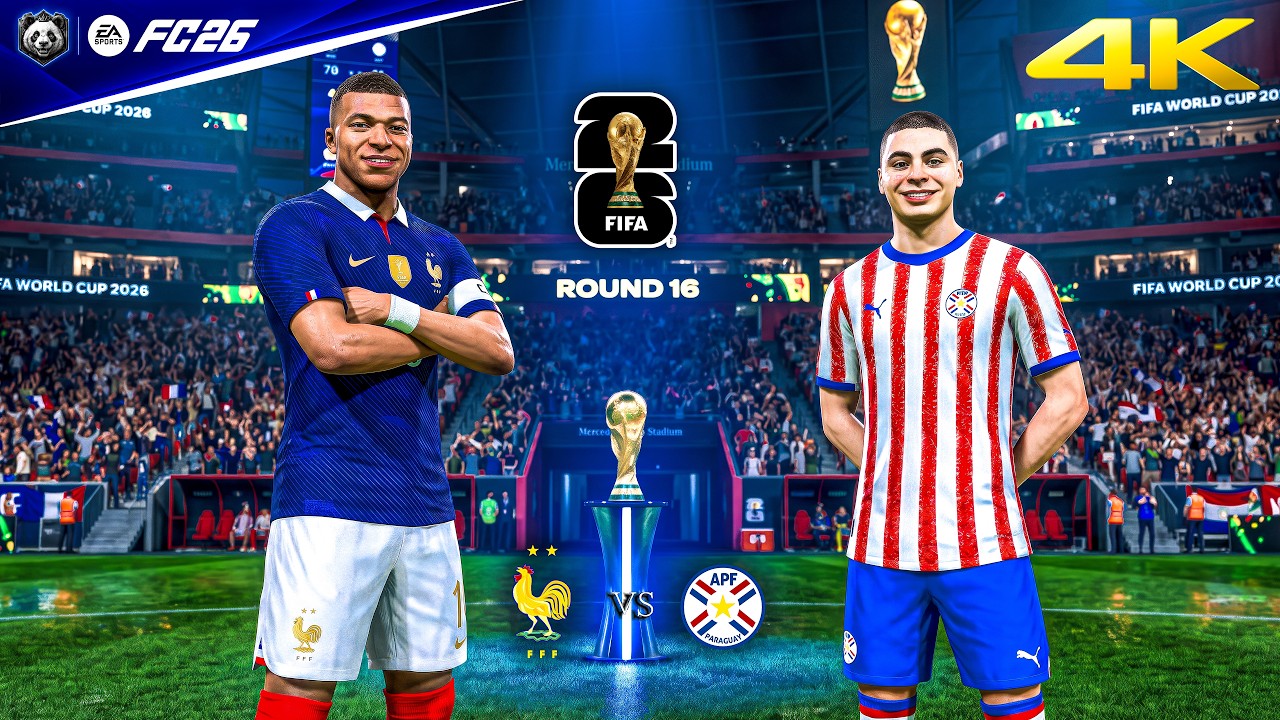 FC 26 - France vs. Paraguay - FIFA World Cup 2026 Round of 16 Full Match | PC&trade; [4K60]