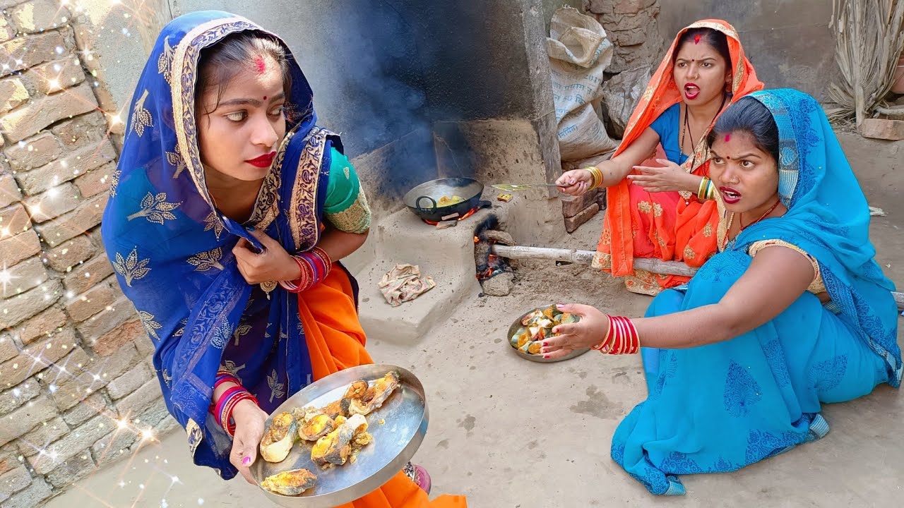 खबु औरत देखिये कैसे मछली लेकर किसी और के घर से भग जाती हैं || KIRAN SINGH OFFICIAL ||#bhojpurivideo