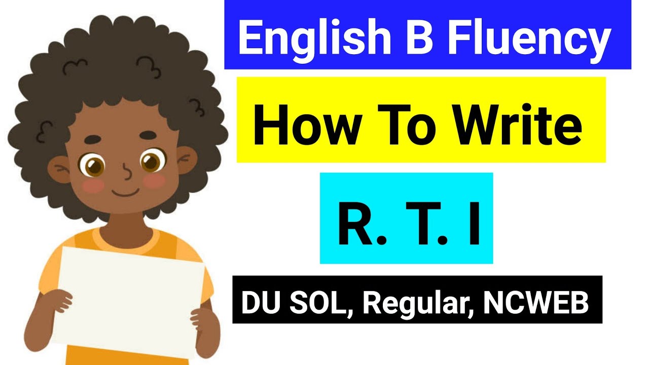 How To Write RTI in English | R.T.I Format | Bhavana Bisht