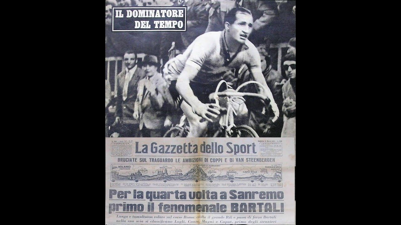 Milano - Sanremo 1950: il poker di Gino Bartali
