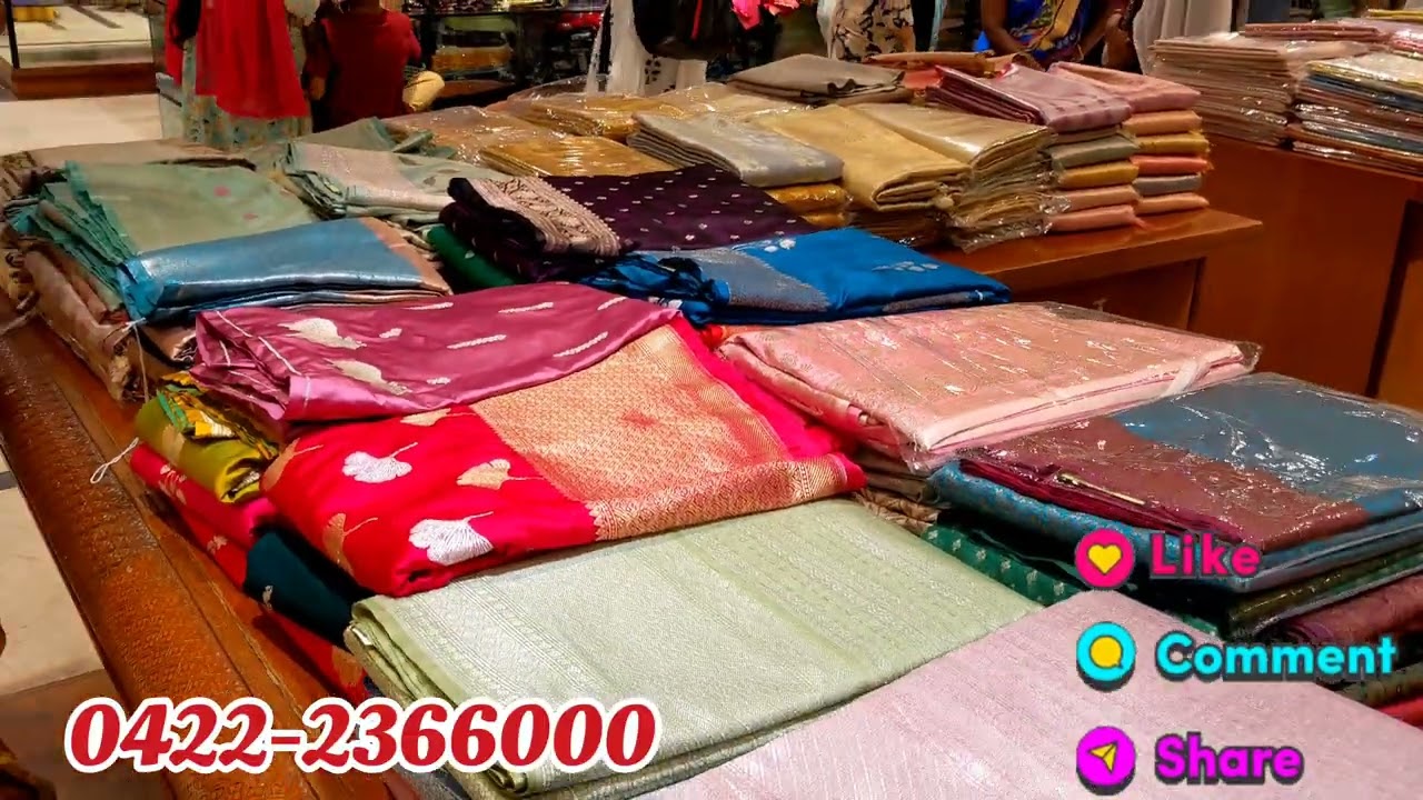 Pothys 💕 variety saree collection 💜❤️ oppanakara street Coimbatore