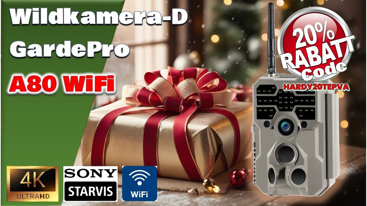GardePro A80 WiFi mit 4K Video, Super Ton, schnellem WiFi