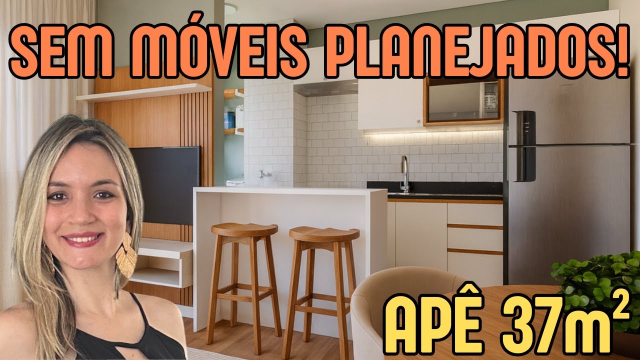 Decorando AP de 37m² com Móveis Soltos (Sem Planejados e Gastando Pouco)