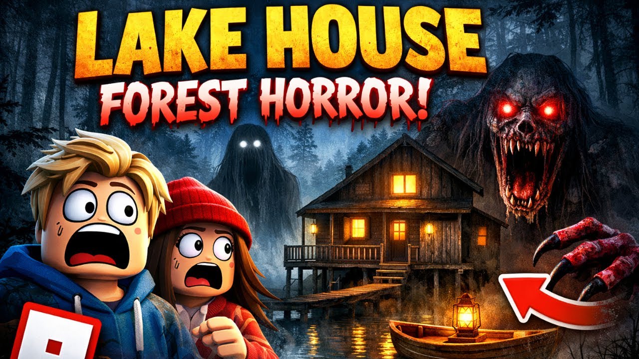 This ROBLOX Lake House Forest Game Is TERRIFYING… (Roblox Horror Story)