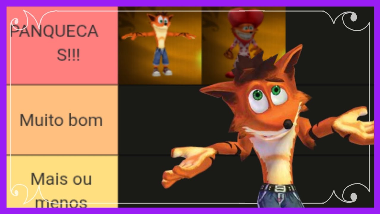 TIERLIST - Melhores e Piores Skins de Crash of the Titans 💖 (minha opinião!!)
