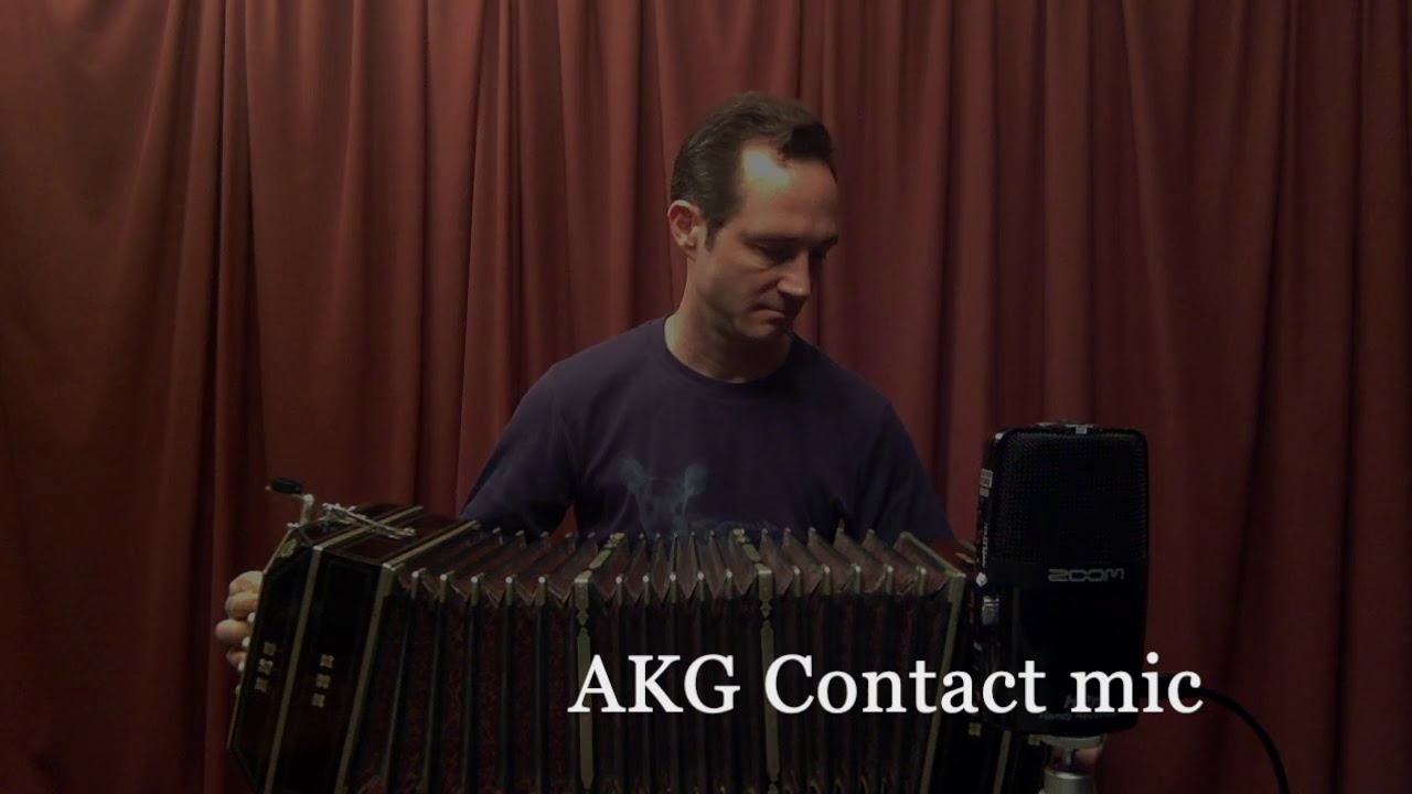 Luciano Jungman testing 4 Microphones on Bandoneon