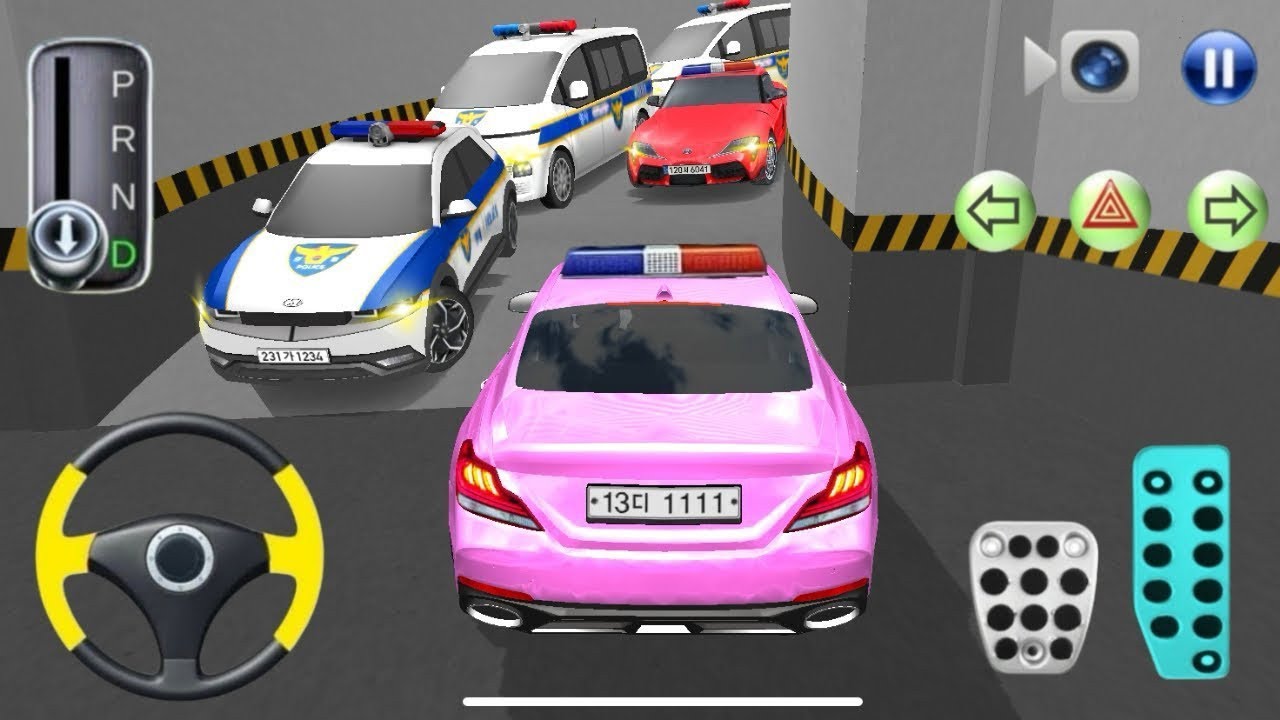 New Tesla Electric Car in Bus Terminal Parking - 3D Driving Class Simulation - Mobile Gameplay 2025