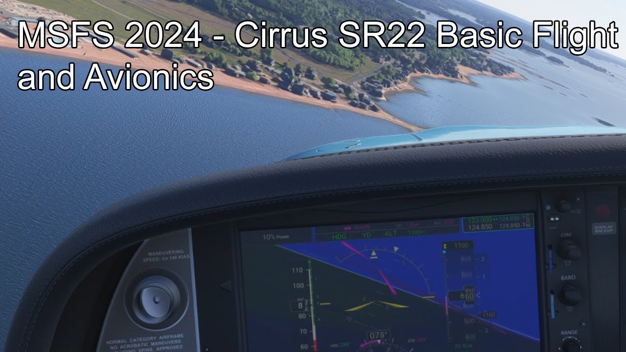 MSFS 2024 - Cirrus SR22 Basic Flight and Avionics