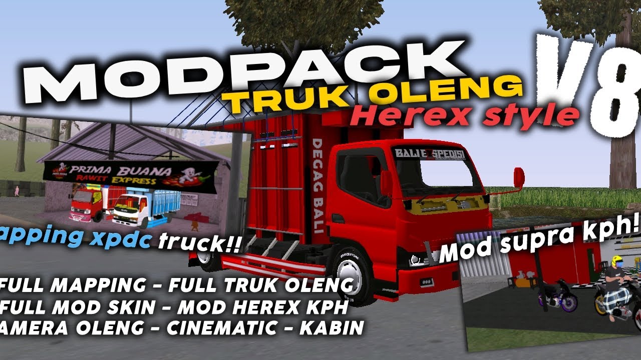 RILIS!! GTA SA MOD TRUK OLENG HEREX v8 x KPH JOGJA STYLE - ADA MAP MARKAS TRUK?!