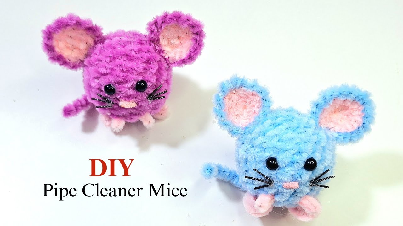 How to Make DIY Pipe Cleaner Mice – Easy Craft for All Ages