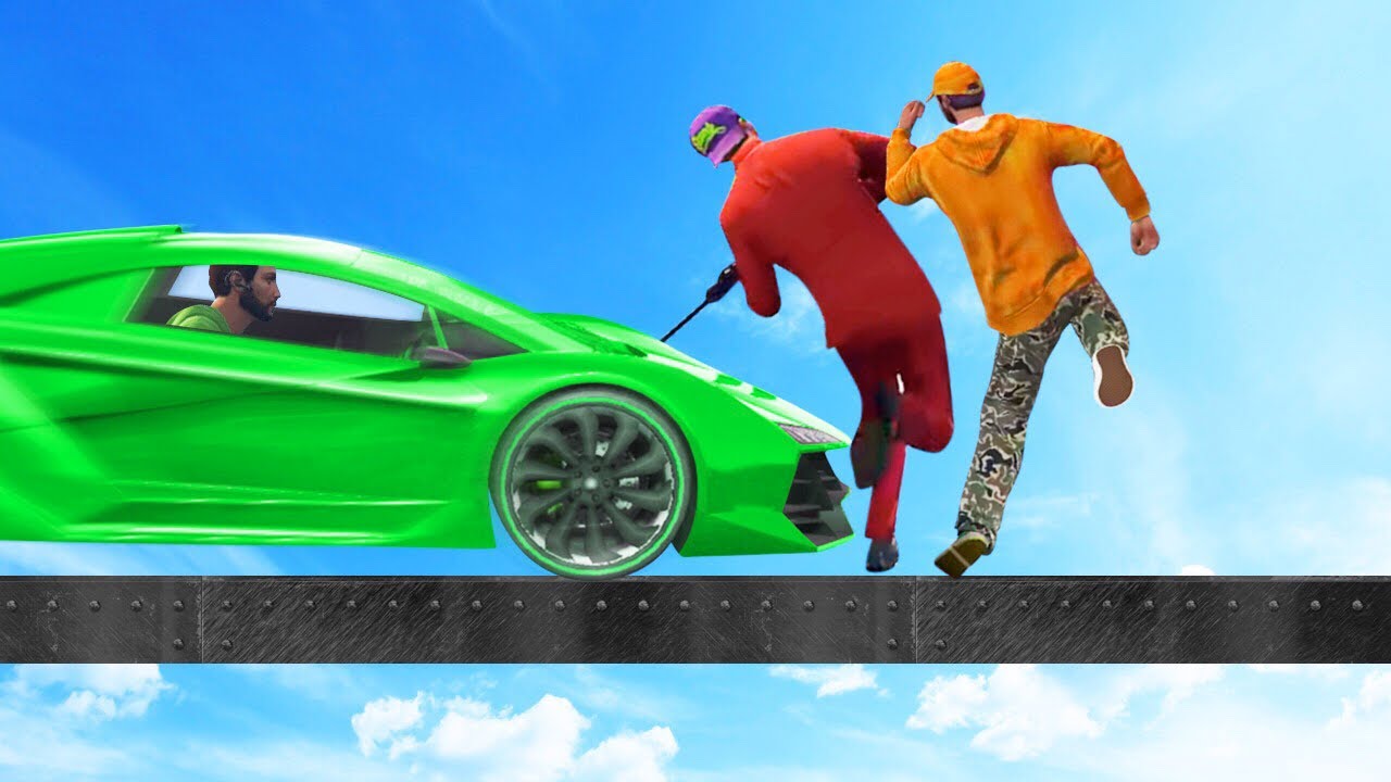 DODGE THE 150MPH SUPER CAR! (GTA 5 Funny Moments)