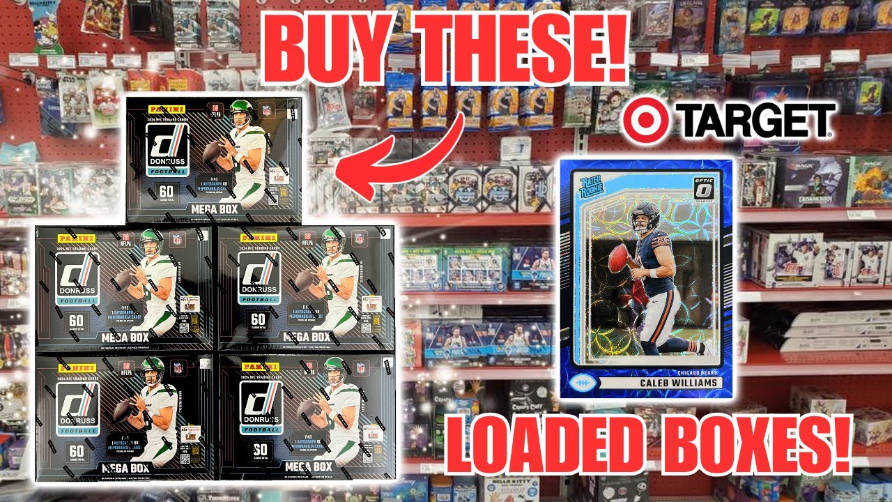 THE BEST RETAIL PRODUCT OUT RIGHT NOW! 2024 Donruss Football Mega Box Review - Target Edition