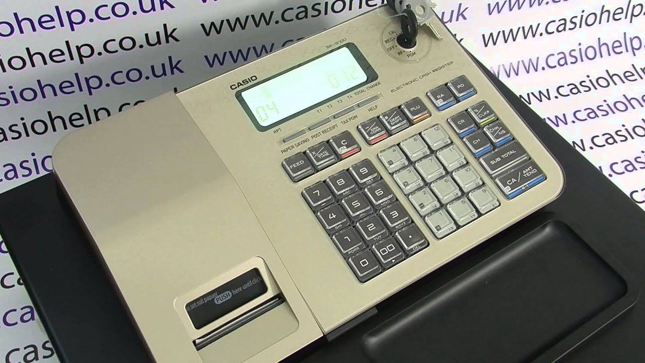 Casio SE-S100 / PCR-T285 / PCR-T295 Instructions How To Program A PLU Product Name