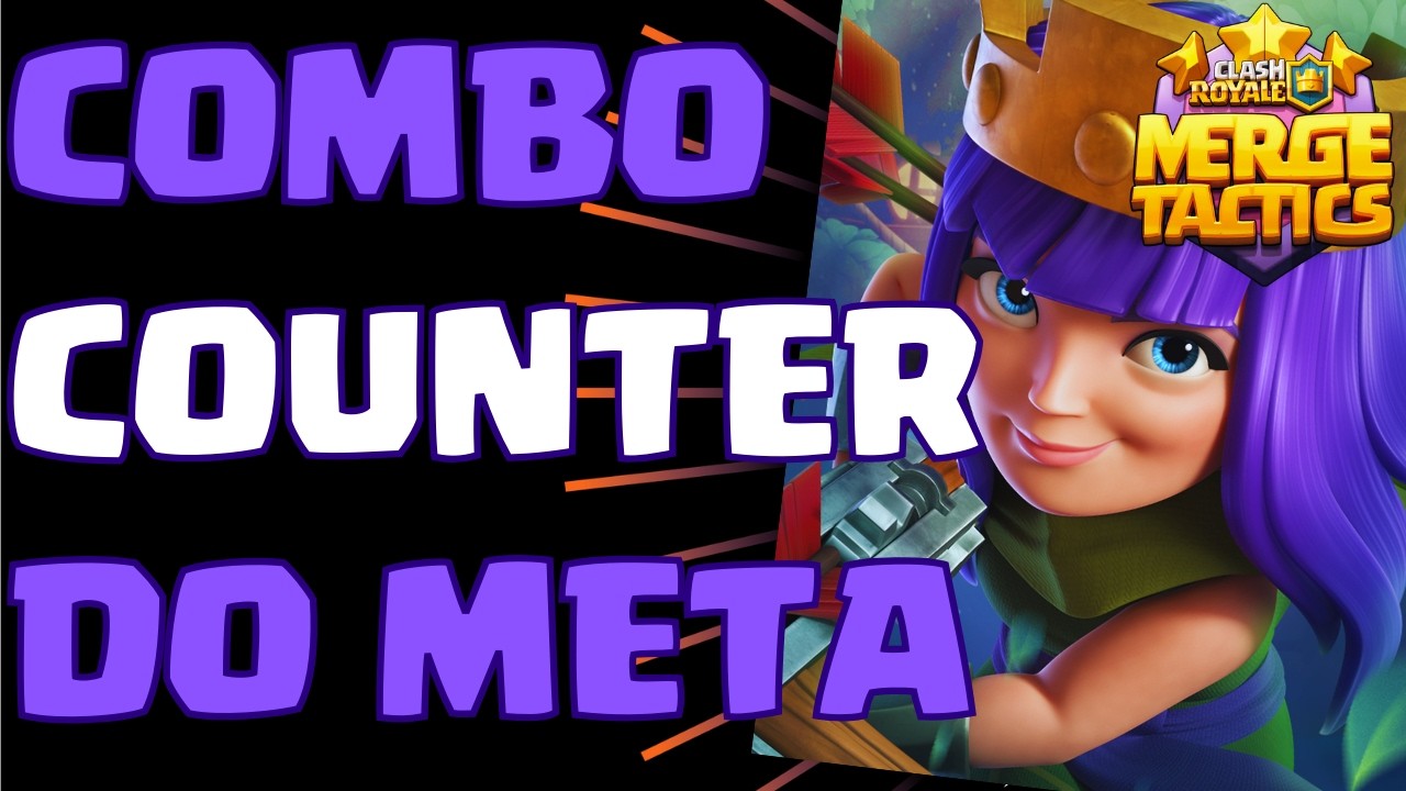 😮 ESSE COMBO ESTÁ COUNTERANDO O META DO COMBINAÇÕES TÁTICAS! - Clash Royale Merge Tactics