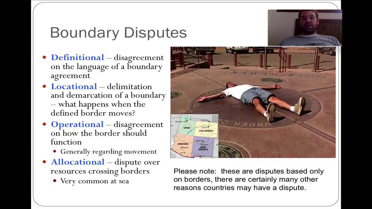 Types of Boundary Disputes (definitions)
