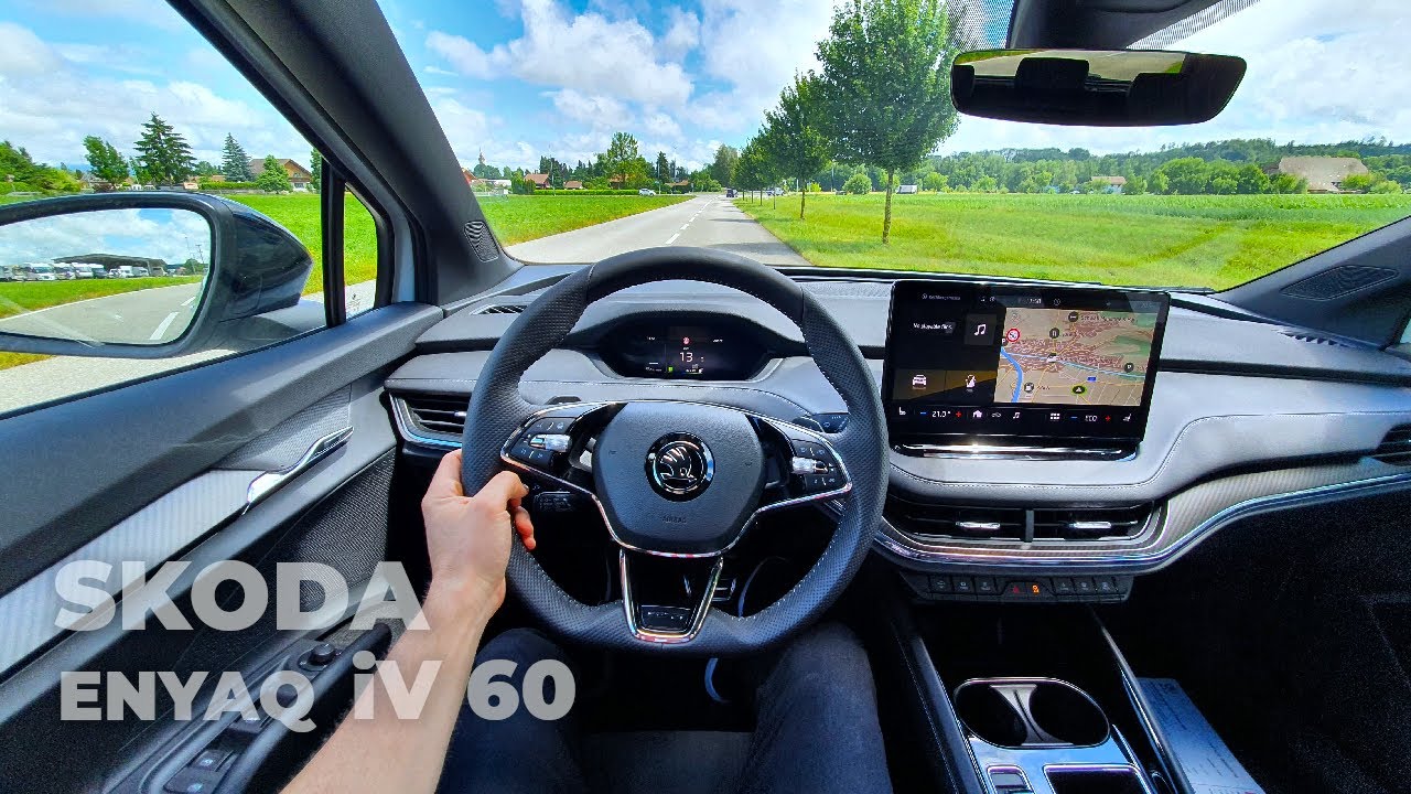 New Skoda Enyaq iV 60 Sportline 2021 Test Drive Review POV