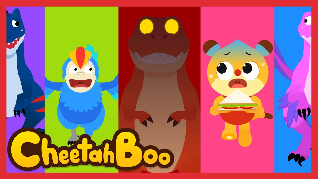 Hahaha, I’m gonna eat you all! | Dinosaurs for kids | Nursery rhymes & Kids Song | #Cheetahboo