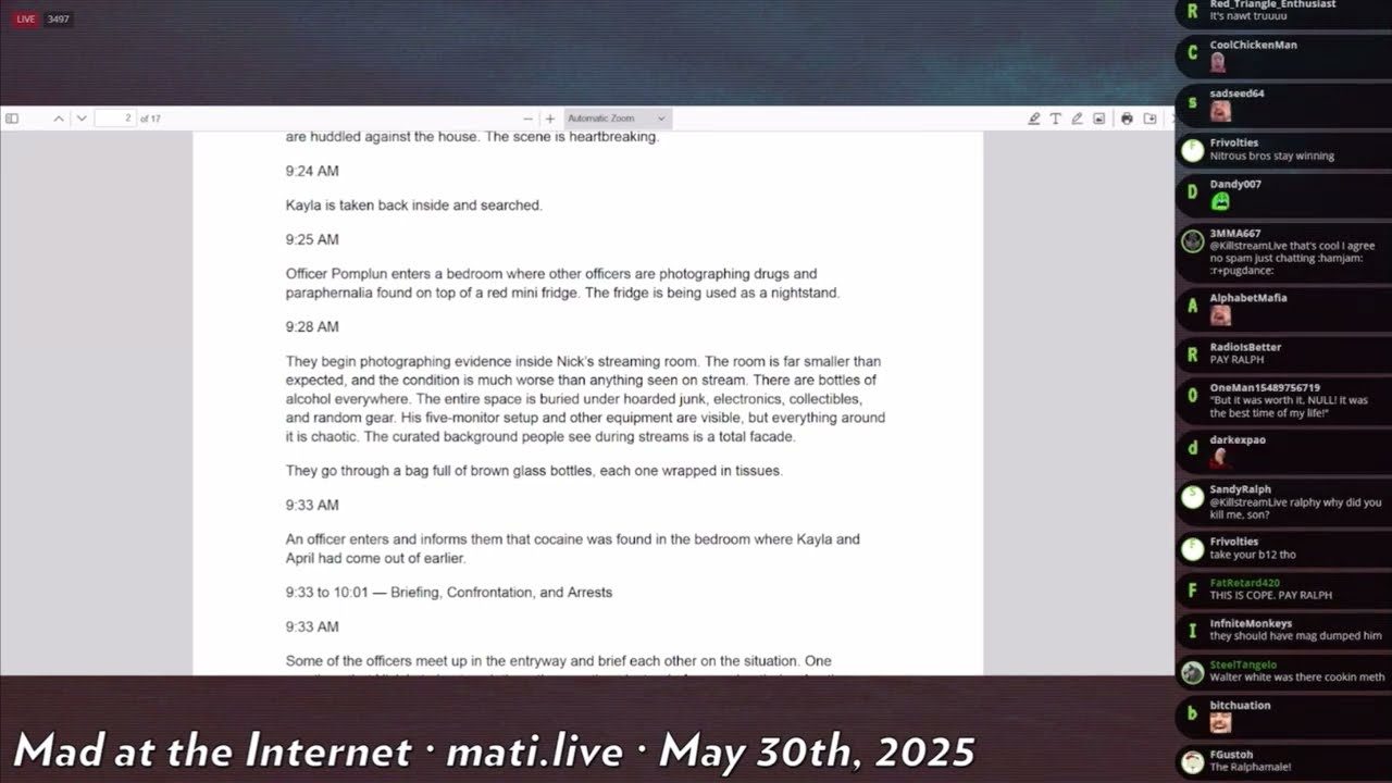 MATI - The Rekieta Body Cam Notes (Long version w/Superchats)