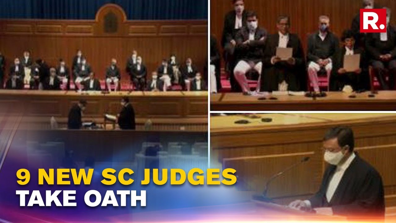 In a first, 9 New Appointees Including 3 Women Take Oath As Supreme Court Judges Simultaneously