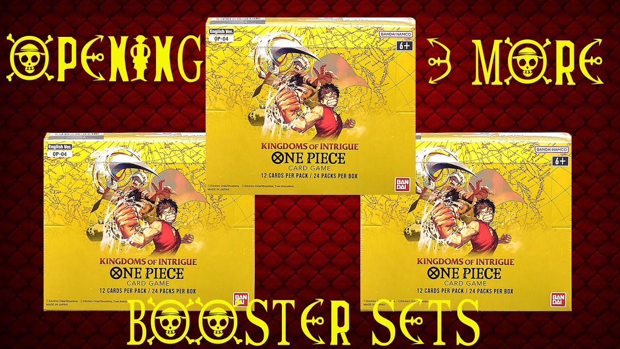 Opening 3 Booster Boxes Of One Piece OP-04 Kingdoms of Intrigue