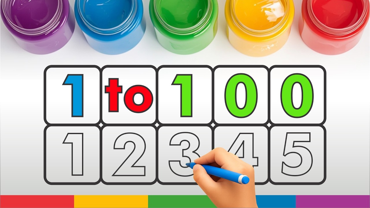 Learn Numbers, 1 to 100  Fun Counting, kids learning, toddlers training