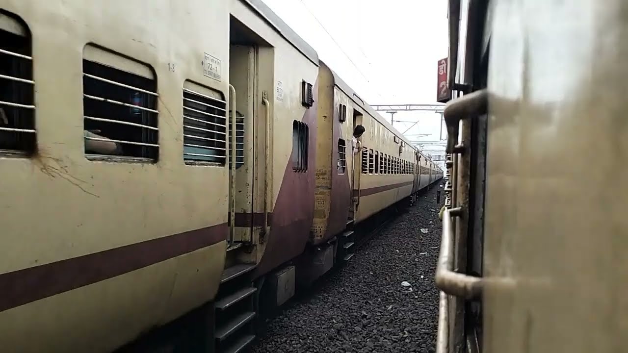 Crossing at Karad #railway