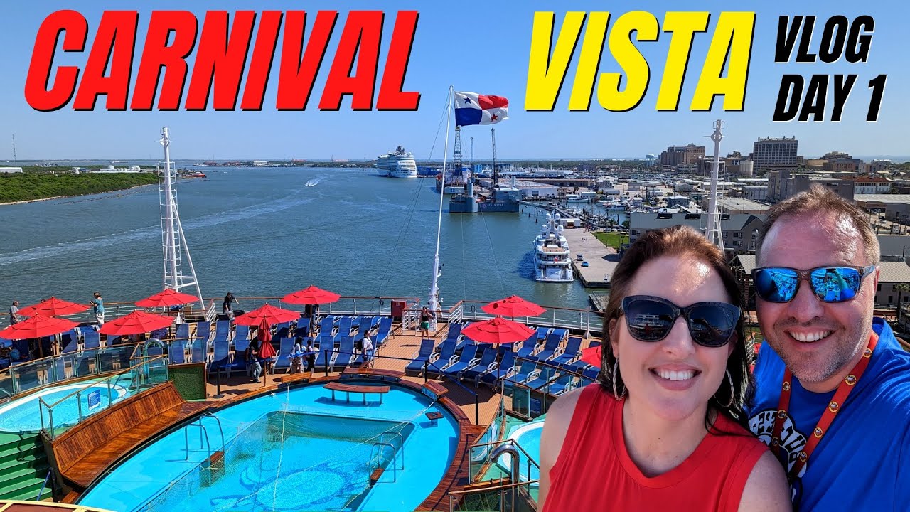 Carnival Vista Caribbean Cruise - Sail Away from Galveston - VLOG Day 1
