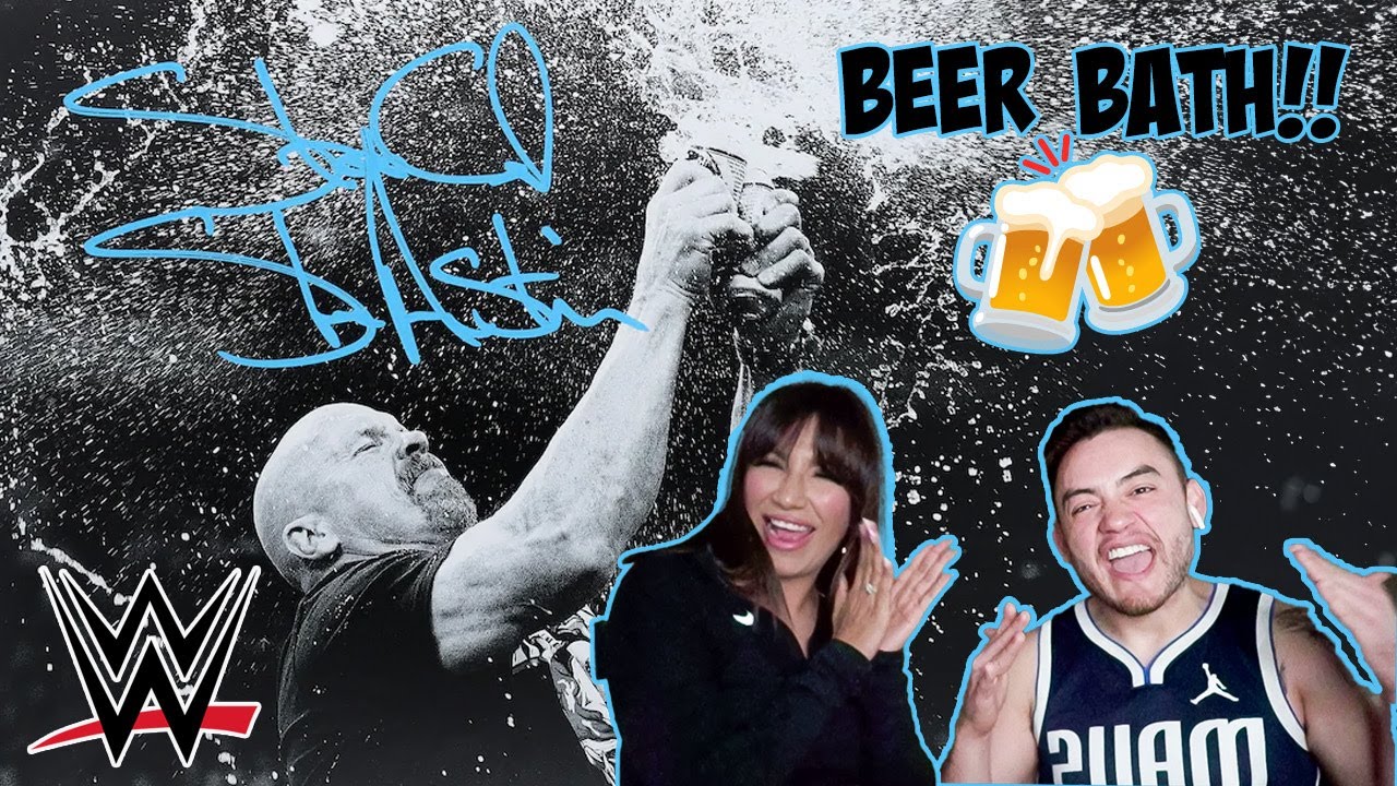 STONE COLD Steve Austin REACTION - My GIRLFRIEND reacts to his Epic BEER BATH on the corporation 🍺