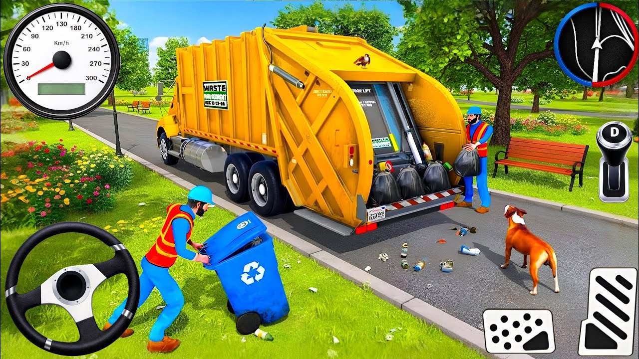 Real Garbage Truck Simulator 2026 - Экстремальное городское вождение 😱🚛🔥 (Игровой процесс на Andr...