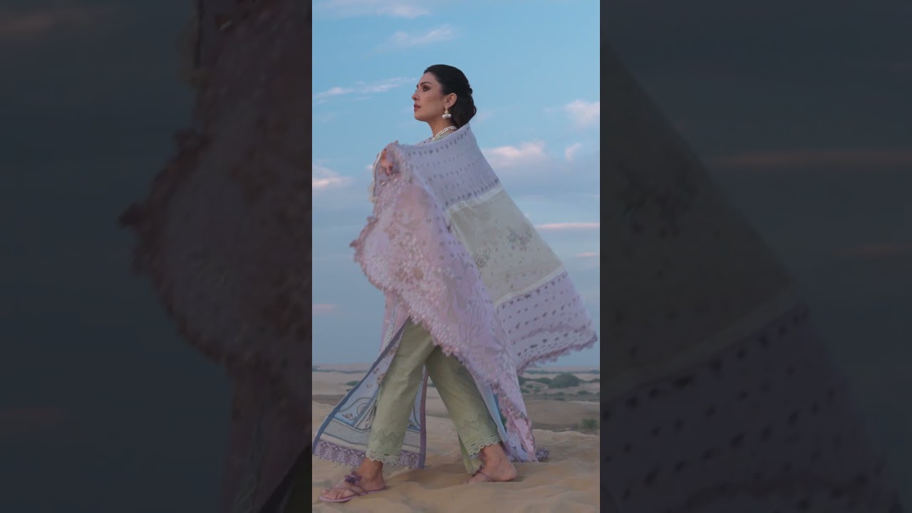 AMAN - Unstitched Luxury Lawn  #fashion #embroideredfabric #nureh #embroideredlawn